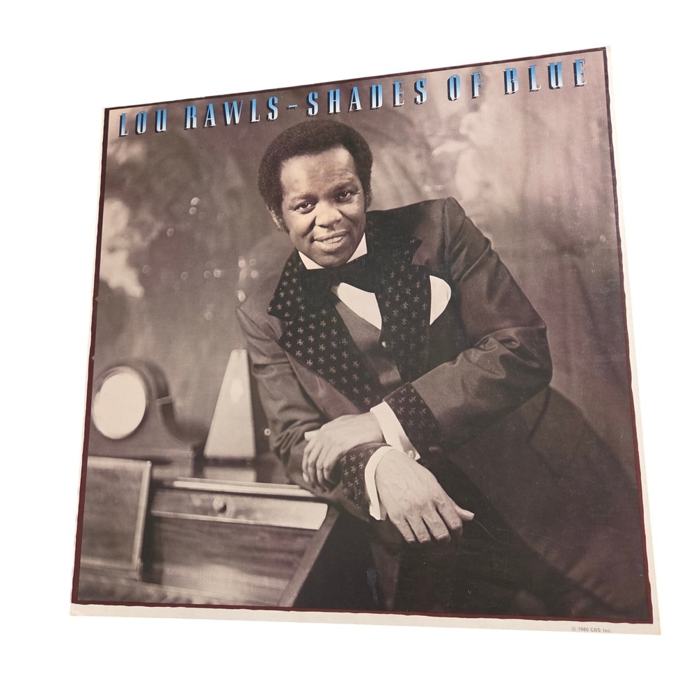 Lou Rawls Shades Of Blue Vintage 1980 Promo Flat Album Poster 12x12 Funk Soul